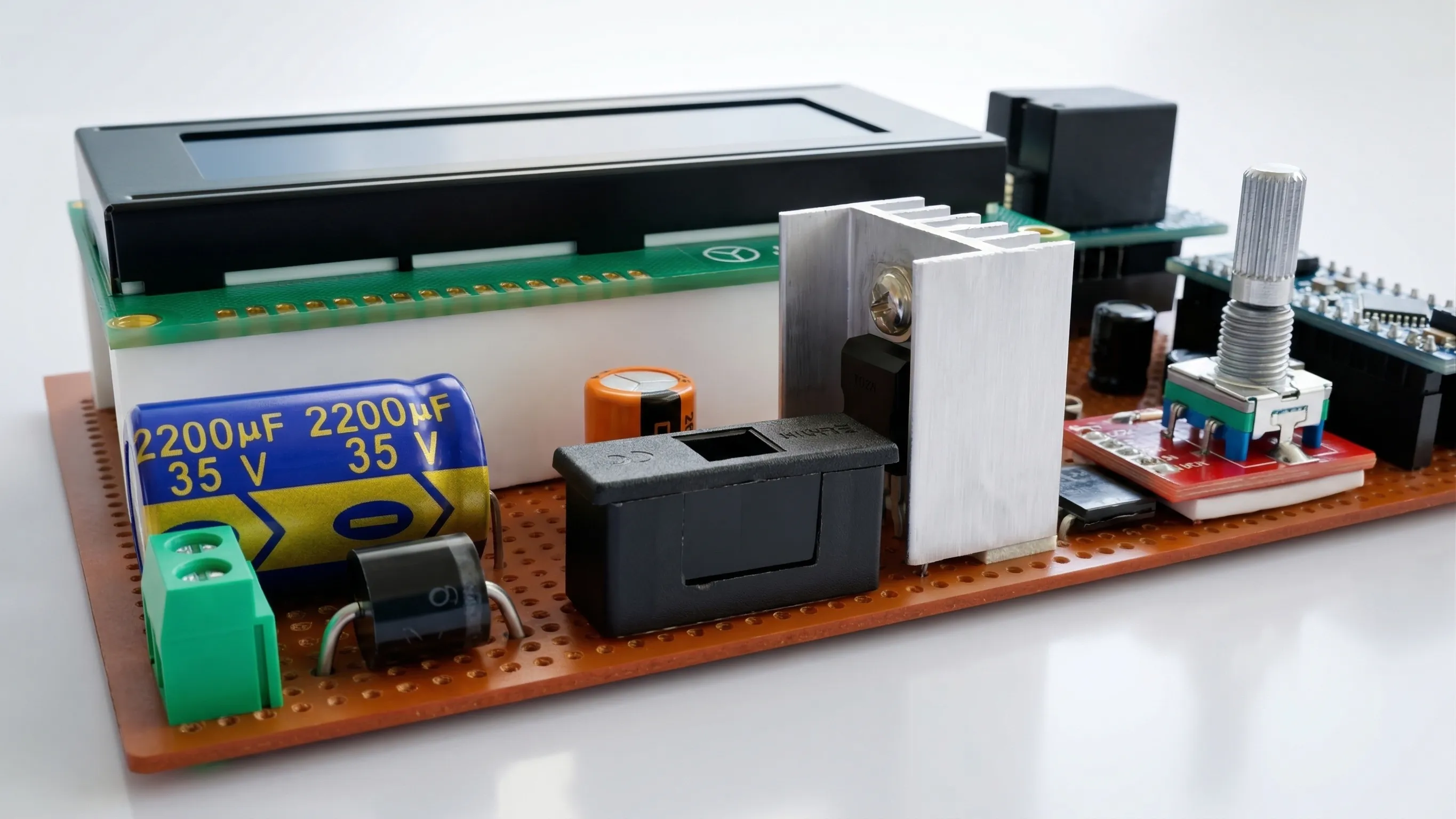 Embedded control and sensing assembly for DC machine protection