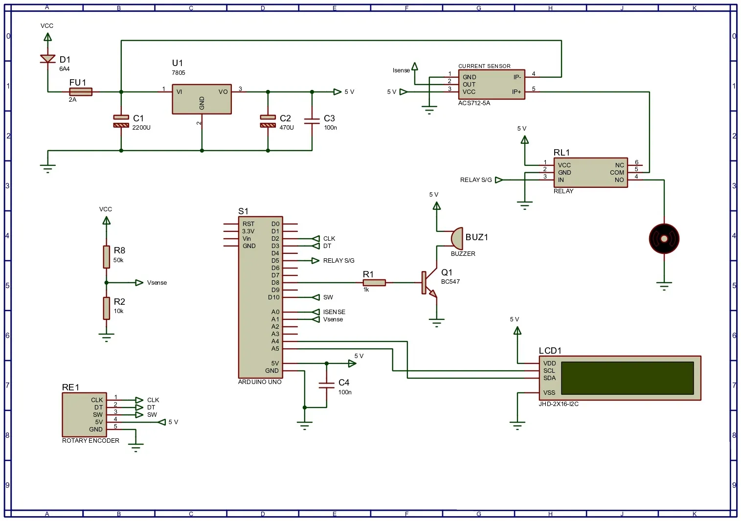 Protection circuit schematic used in the hot-swappable smartphone power unit